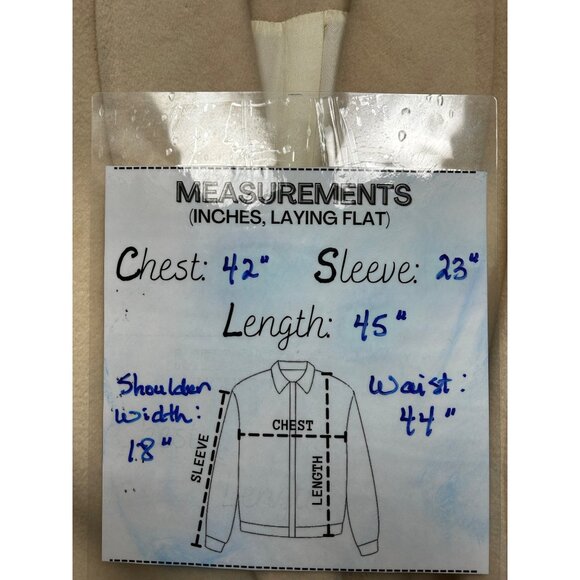 Vtg Forecaster of Boston Wool Coat Womens Size 8 Ivory Double Breasted Old Money - Picture 7 of 16